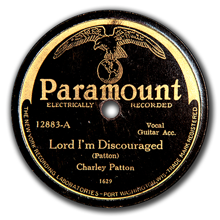Charley Patton's Lord I'm Discouraged. Paramount 12883