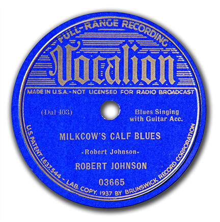 78 RPM - Robert Johnson - Cross Road Blues / Ramblin' On My Mind - Vocalion  - USA - 03519